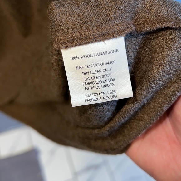 Rust Brown Medium Wool Eileen Fisher Dress - Picture 3 of 8
